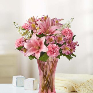 Sweet Baby Girl Pink flowers