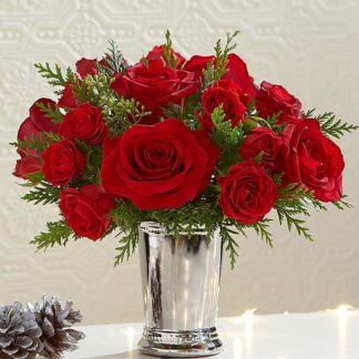 Mint Julep red rose Petite Bouquet