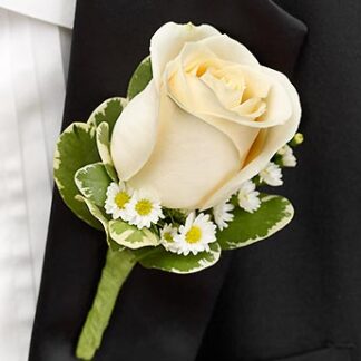 White Boutonniere