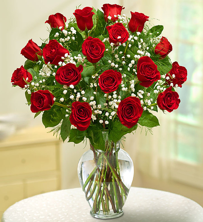 Red Rose Elegance Premium Long Stem Red Roses - Image 2