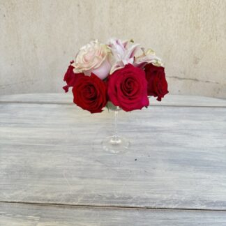 Pink and Red Martini