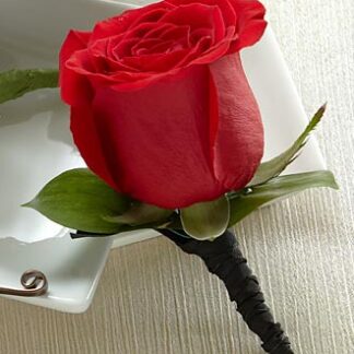 Red Rose Boutonniere