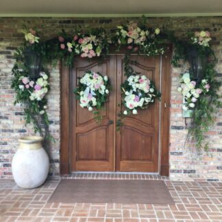 home wedding entrance