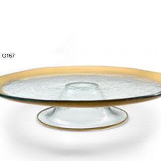 Roman Antique Gold Cake Stand