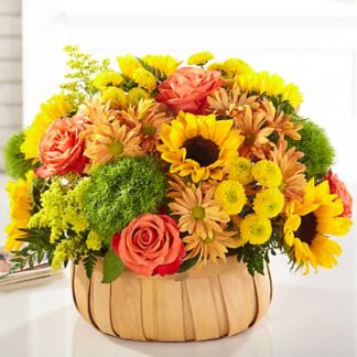 Harvest Sunflower Basket