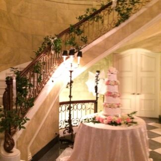 Stairway Flowers and cake